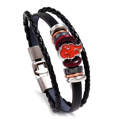 Pulsera de Cuero Calavera Premium